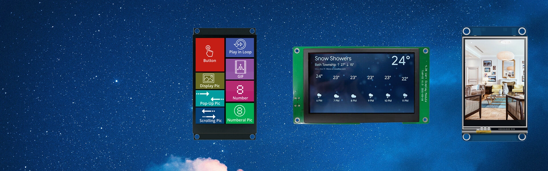 Модуль ЖК-дисплея UART TFT