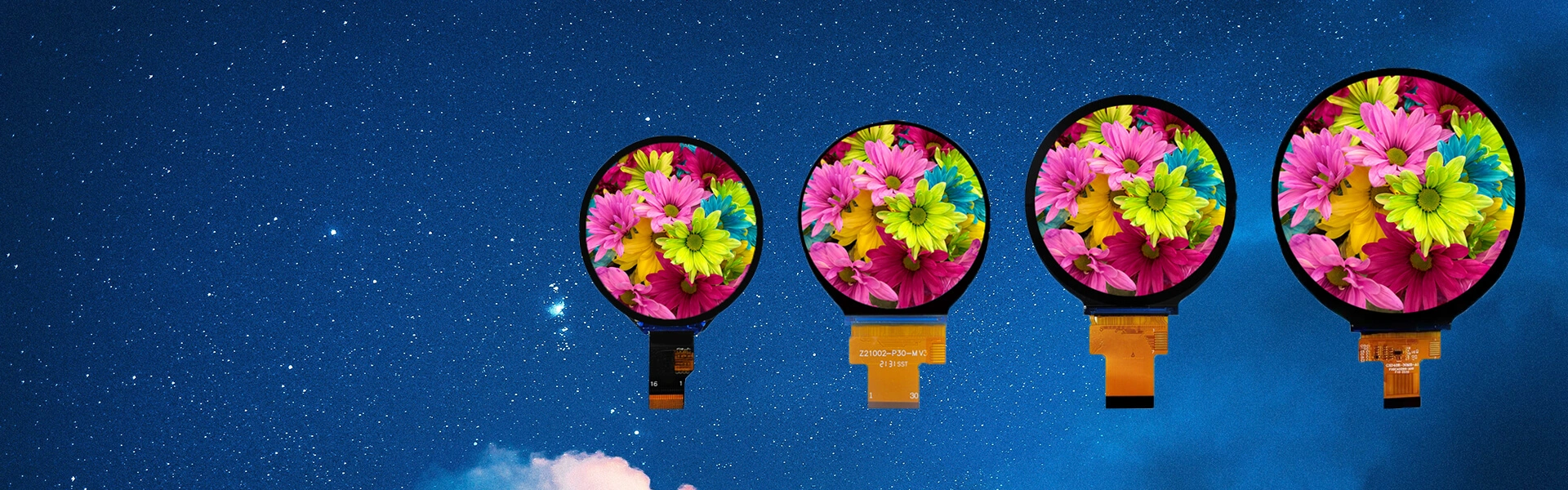 Круглый TFT LCD дисплей